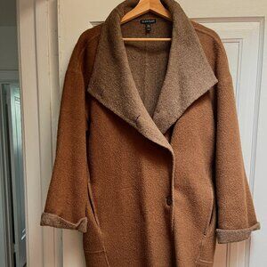 Eileen Fisher Alpaca Wool Blend Fall Coat